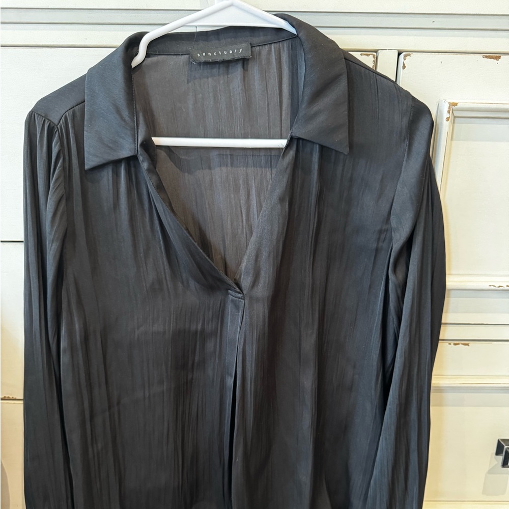 Sanctuary Sheer Black Top